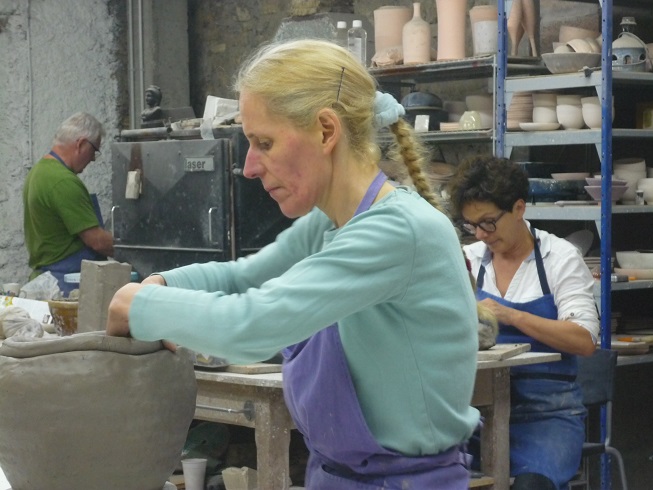 Stage de poterie à l' atelier des 3 bouleaux , automne 2016