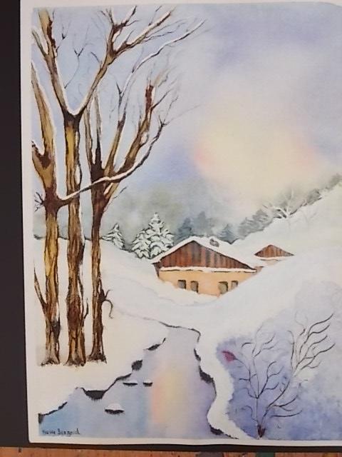 Paysage - Maison jurassienne sous la neige