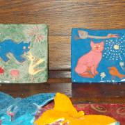 2 petites assiettes vide-poche aux Chats (2)