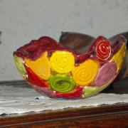 Petit Vase rose aux Chats (2)